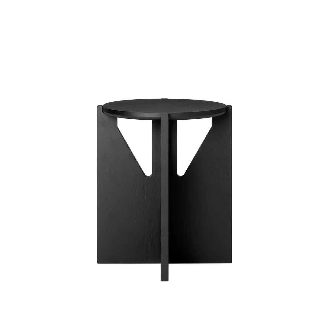 Kristina Dam Studio｜Simple Stool - Black Lacquered Oak