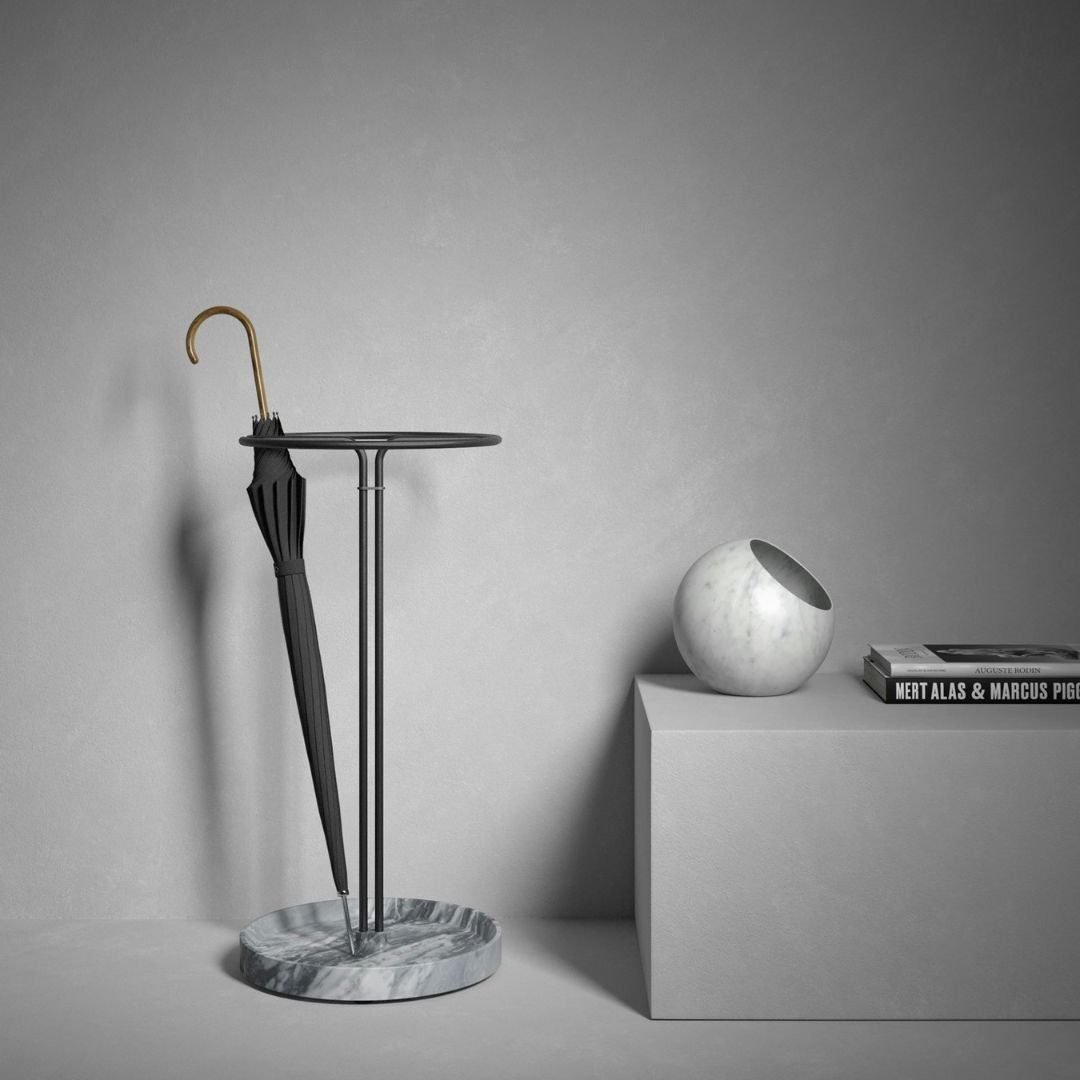 Salvatori｜Pietra L07 Umbrella Stand - Nero Marquinia