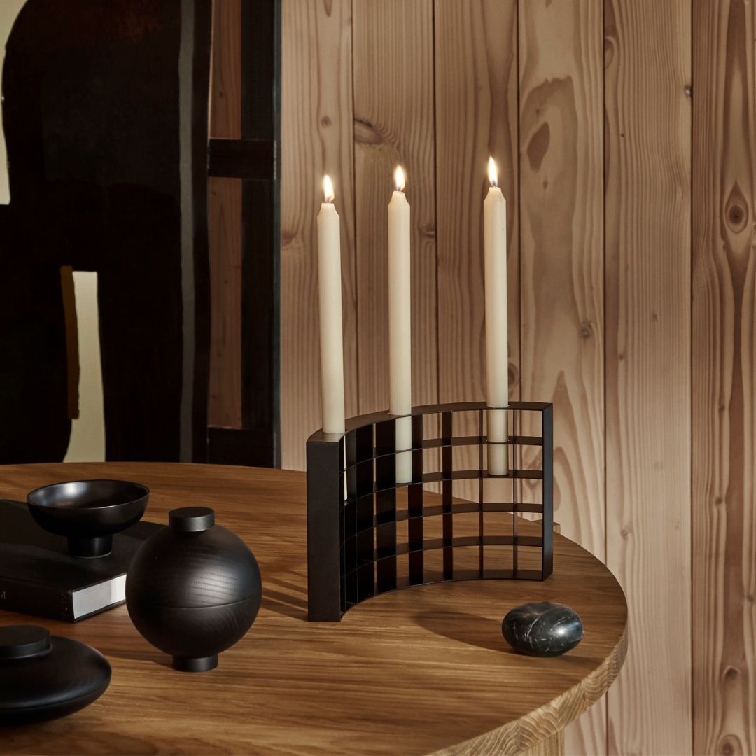 Kristina Dam Studio｜XL Wooden Sphere - Black