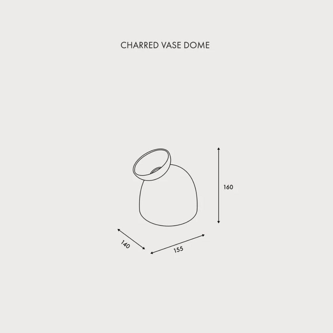 Origin Made｜Charred Vases - Dome