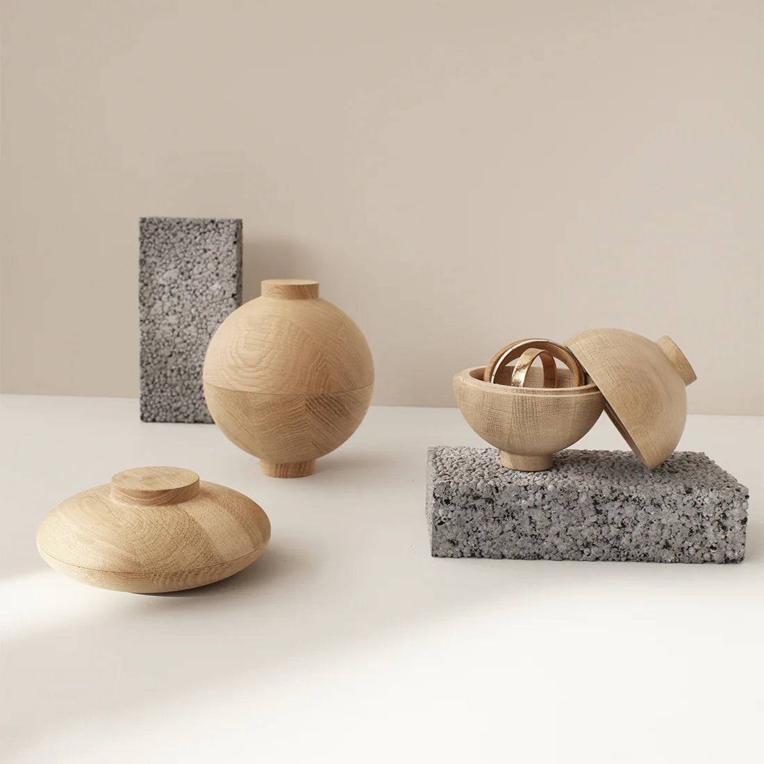 Kristina Dam Studio｜Wooden Sphere - Light